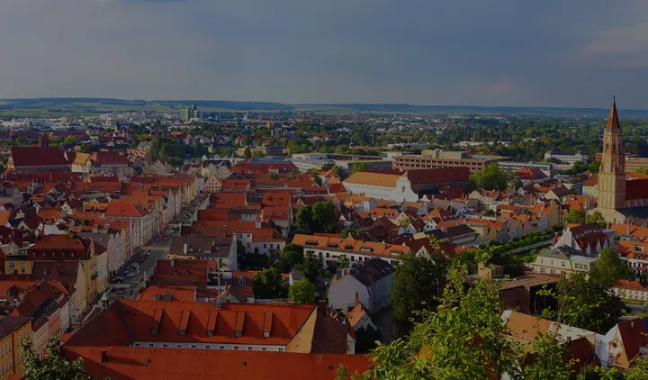 Blick über die Landshuter Altstadt
